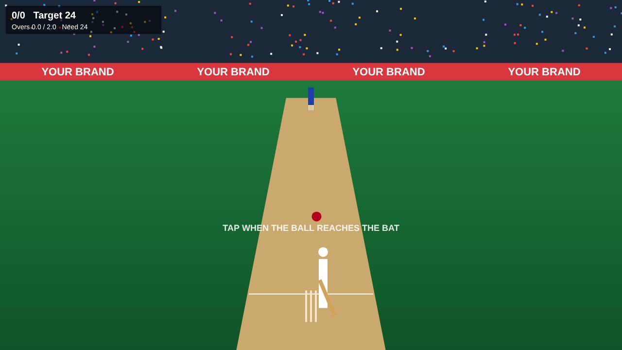 HTML5 cricket game built for a brand campaign